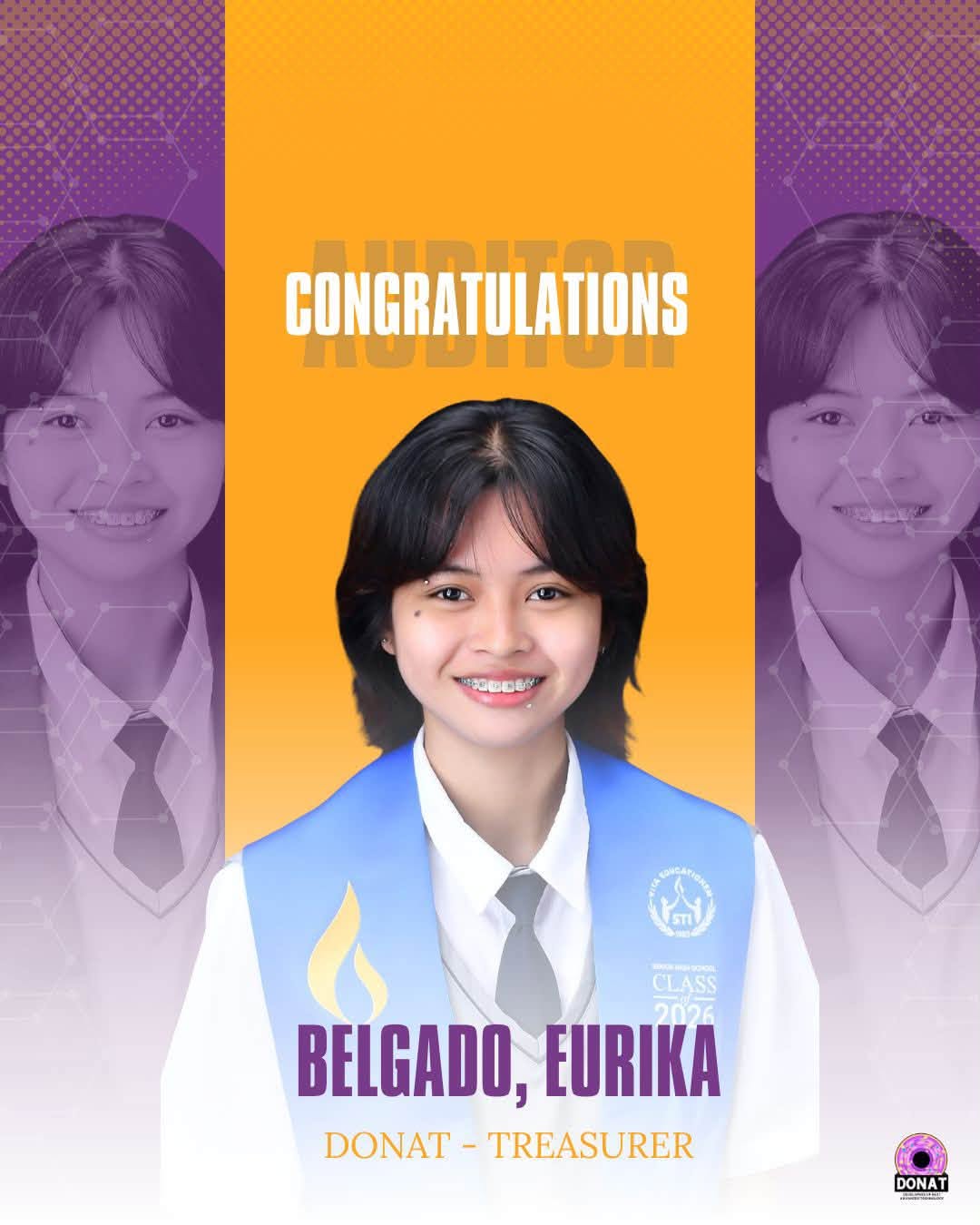 Eurika Belgado, DONAT Treasurer in 2024-2026